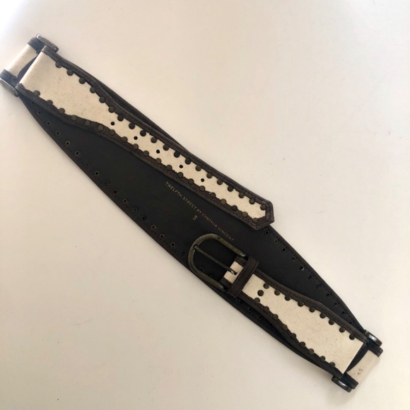 NEW! Canvas & Leather Belt by Cynthia Vincent Twelfth Street main image 4
